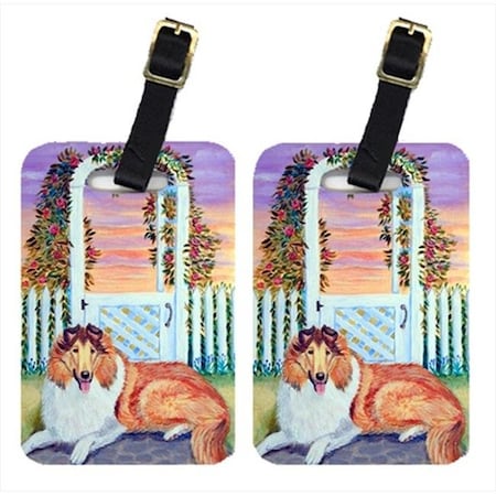 Carolines Treasures Carolines Treasures 7147BT Collie Luggage Tags; Pack - 2 7147BT